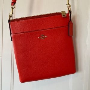 Coach Orange Crossbody Bag / Purse